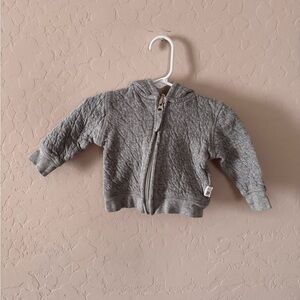 Burt’s Bee’s Baby Gray Quilted Hoodie